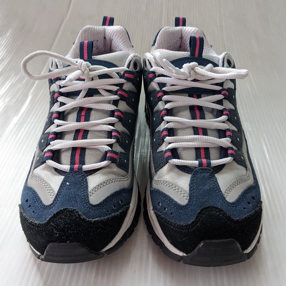 SKECHERS D'lites Women's Navy White Chunky Sneakers Walking Shoes size 9.5 - Picture 2 of 11